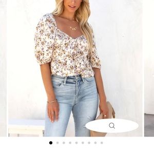 Vici floral crop top